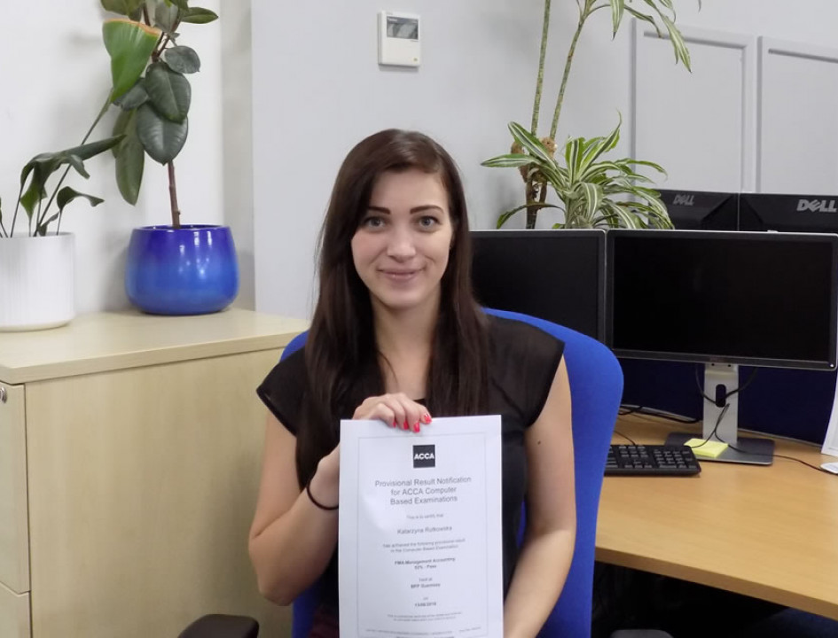Kasia Rutkowska has passed her fifth exam towards her full FIA/CAT accreditation