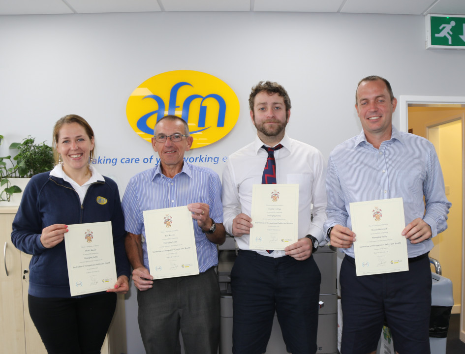 AFM management complete IOSH Managing Safely training AFM