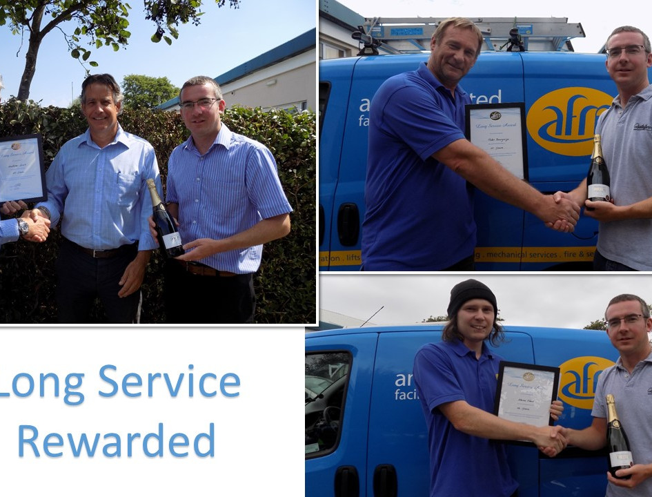 Employee Long Service celebrated at AFM during July 2018