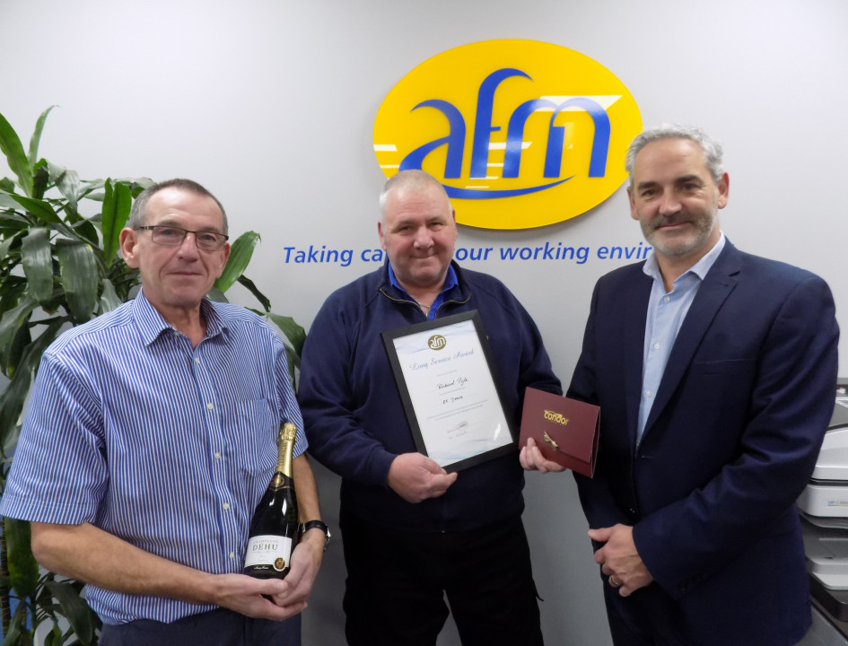 25 years of service celebrated at AFM Guernsey